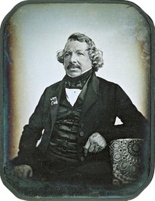 Portrait of Louis Daguerre (1787-1851), 1844. Creator: Sabatier-Blot, Jean-Baptiste (1801-1881).
