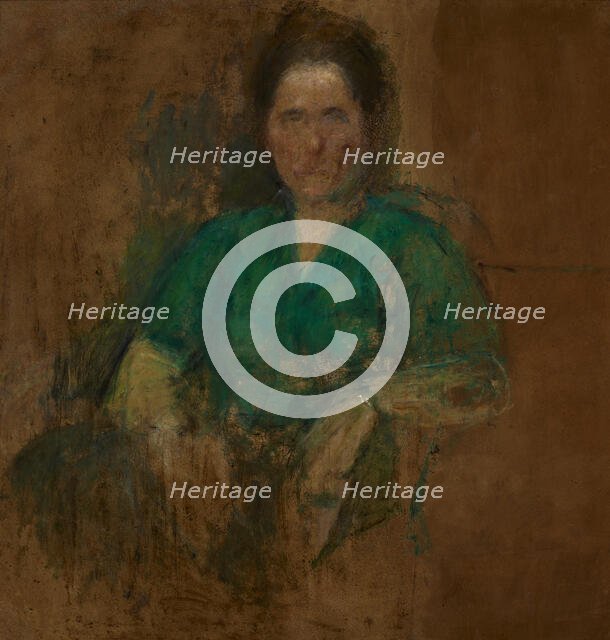 Sketch of a Female Figure, c1930. Creator: Olga Boznanska.