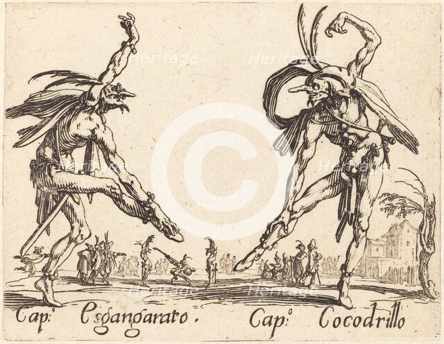 Cap. Esgangarato and Cap. Cocodrillo, c. 1622. Creator: Jacques Callot.