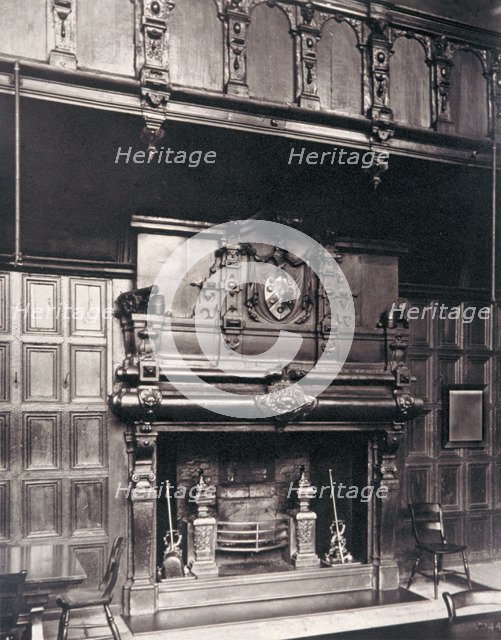 Gallery over the chimney piece in the Great Hall of Charterhouse, Finsbury, London, 1880. Artist: Henry Dixon