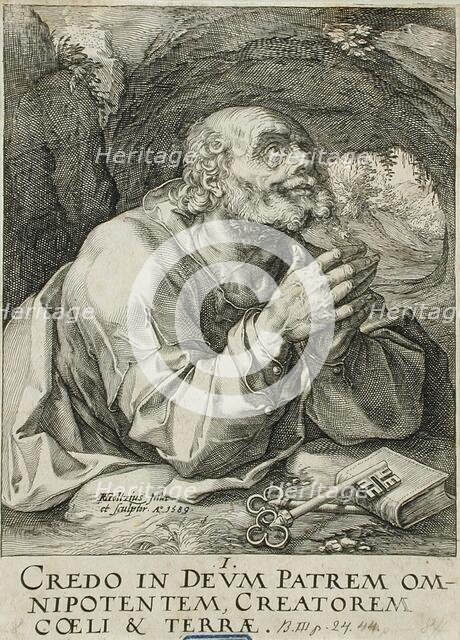 Saint Peter, 1589. Creator: Hendrik Goltzius.