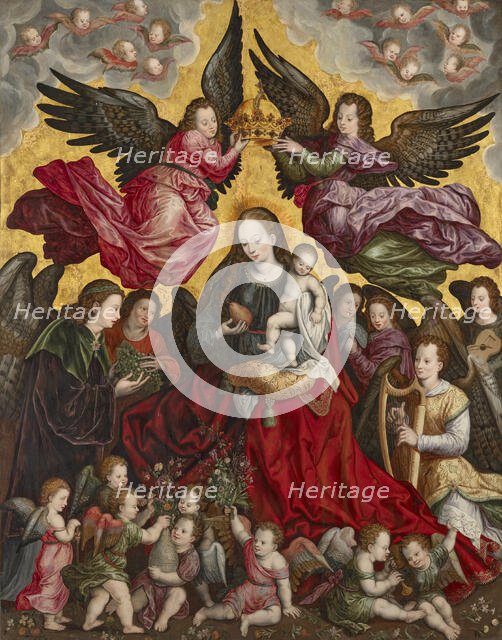 The Coronation of the Virgin, Second half of the16th cen.. Creator: Master of Portugalete (active second half of the 16th cen.).