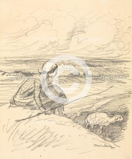 The Shepherdess, fourth quarter 19th century or first quarter 20th century. Creator: Théophile Alexandre Steinlen (Swiss, 1859-1923).