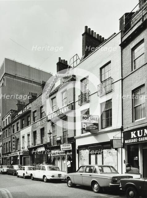 14-19 Lisle Street, Westminster LB, London: front elevations, 1975. Creator: Unknown.