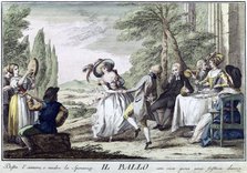 'Il Ballo' ('The Dance'), 1790.  Artist: Giuseppe Piattoli