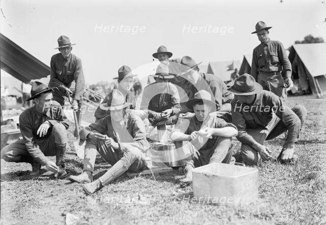 National Guard of D.C. in Camp, 1916. Creator: Harris & Ewing.