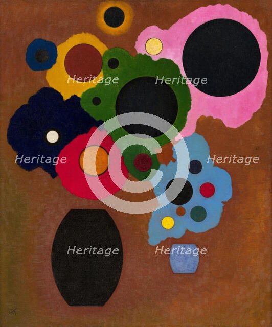 Black Increasing, 1927. Creator: Kandinsky, Wassily Vasilyevich (1866-1944).