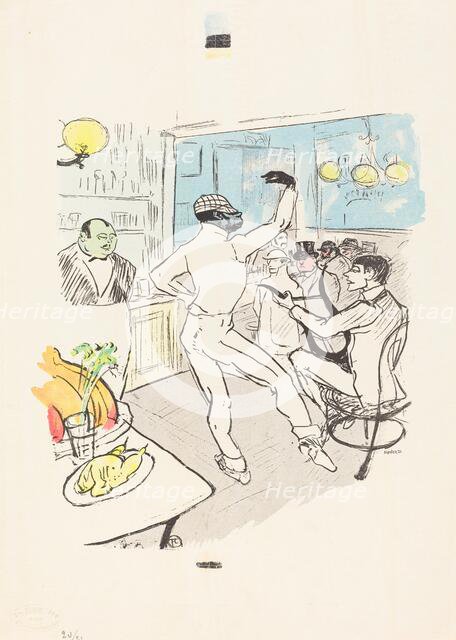 Chocolat Dancing in the Achille Bar. Creator: Henri de Toulouse-Lautrec.