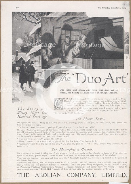 Aeolian Company Pianolas, 1923. Artist: Wilfred Fryer