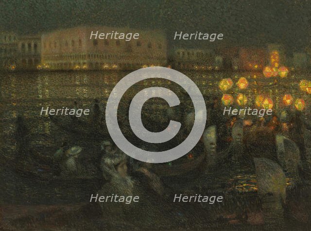 The Serenade, Venice, 1907. Creator: Le Sidaner, Henri (1862-1939).