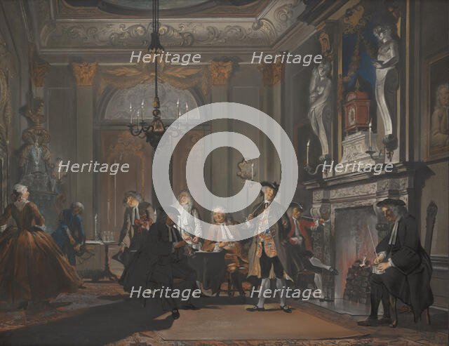 'Nemo Loquebatur' ('No one was speaking'), c1720-1750. Creator: Cornelis Troost.