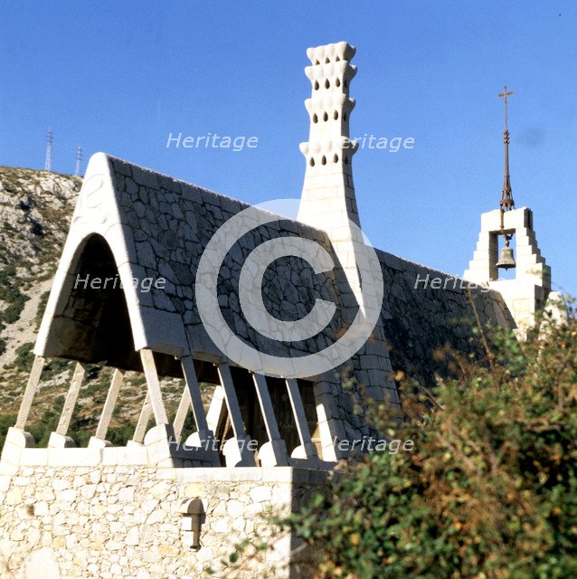 Detail of Güell cellar in El Garraf, work by Francesc Berenguer i Mestres (1866 - 1914), a discip…