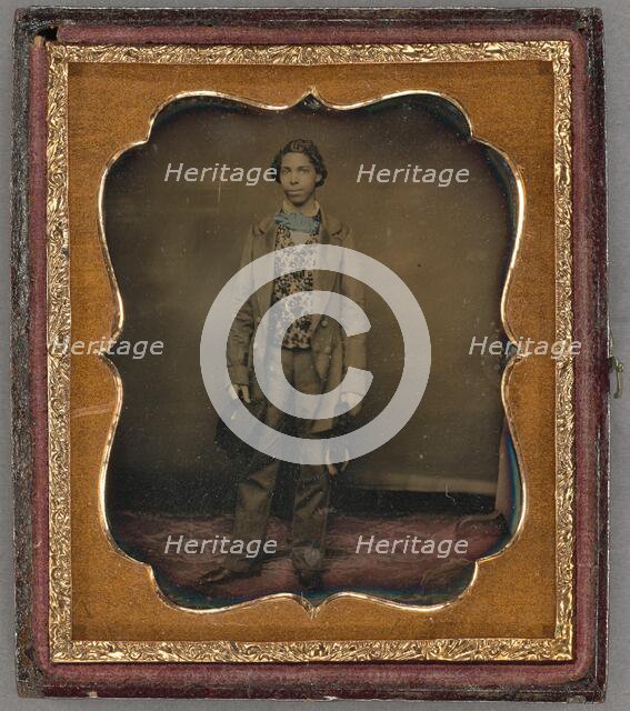 Portrait of a Young Black Man, about 1855. Creator: Unknown.