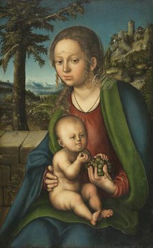 The Virgin and Child with a Bunch of Grapes, 1509. Creator: Lucas Cranach the Elder.