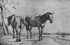 'The Two Plough Horses', 1652. Artist: Paulus Potter.