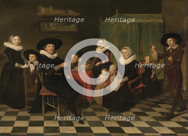 Portrait of a Family, mid-17th century. Creator: Anthonie Palamedesz.
