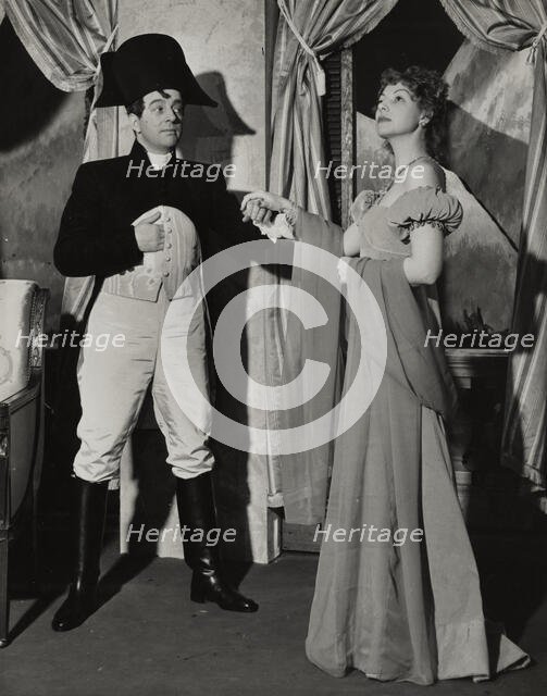 Man and woman, standing, 1938. Creator: Unknown.