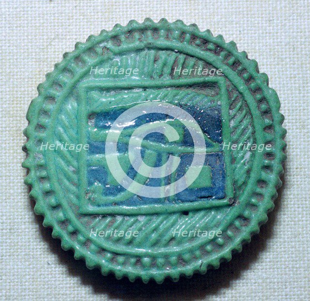 Egyptian faience amulet. Artist: Unknown
