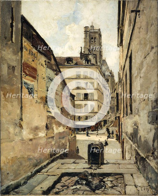 Rue Grenier-sur-l'Eau, 1886. Creator: Emmanuel Lansyer.