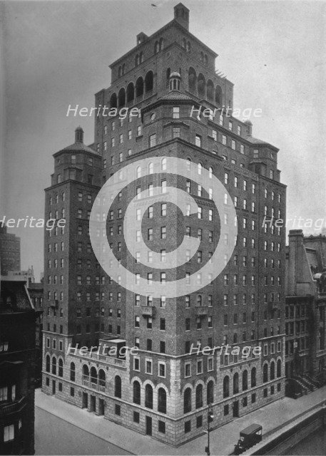 The Fraternity Clubs Building, New York City, 1924. Artist: Unknown.