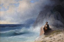 Alexander Pushkin on the Black Sea, 1868. Creator: Aivazovsky, Ivan Konstantinovich (1817-1900).