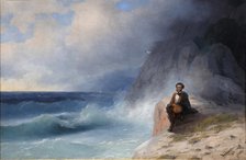 Alexander Pushkin on the Black Sea, 1868. Creator: Aivazovsky, Ivan Konstantinovich (1817-1900).