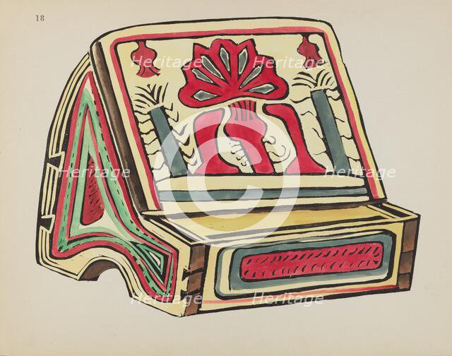 Plate 18: Reading Stand: From Portfolio "Spanish Colonial Designs of New Mexico", 1935/1942. Creator: Unknown.