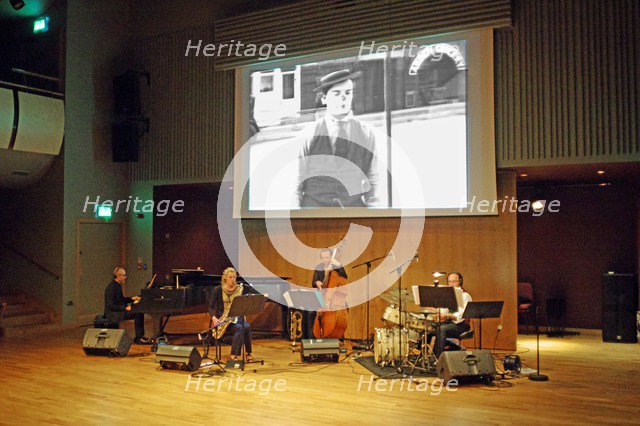 Buster Birch, Jim Treweek, Jo Fooks and Pete Ringrose, Birley Centre, Eastbourne, 2015. Artist: Brian O'Connor.