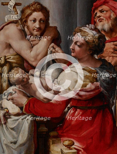 The Holy Family with Saint John the Baptist, about 1550-1560. Creator: Nosadella.