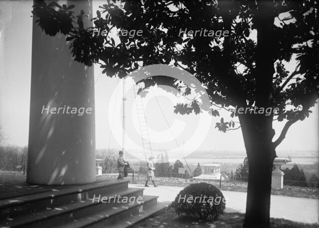 Arlington Mansion - Columns, 1917. Creator: Harris & Ewing.