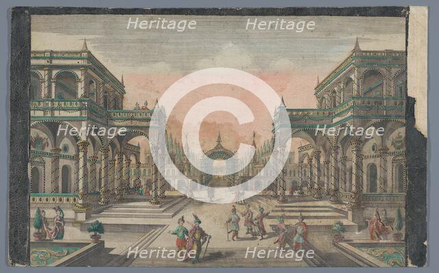 View of an avenue towards a cypress garden in Constantinople, 1742-1801. Creator: Anon.