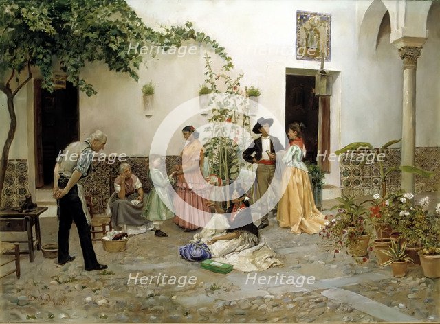 The fortune', oil by Pedro de Vega.