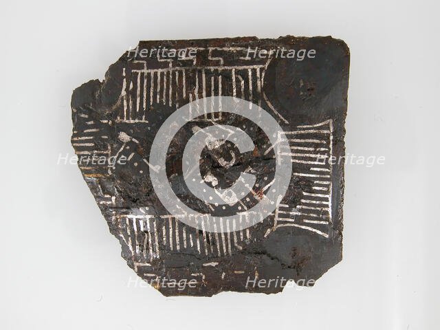 Belt Plate Fragment, Frankish, 4th-7th century. Creator: Unknown.