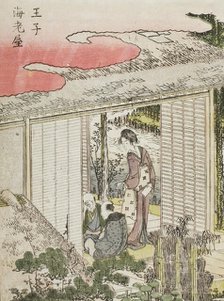Oji Ebiya, c1802. Creator: Hokusai.