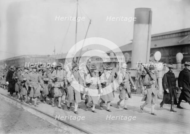 Marines debark, 1913. Creator: Bain News Service.