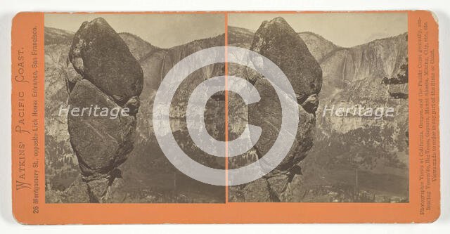 Agassiz Column from Glacier Point Trail, Yosemite, 1861/76. Creator: Carleton Emmons Watkins.