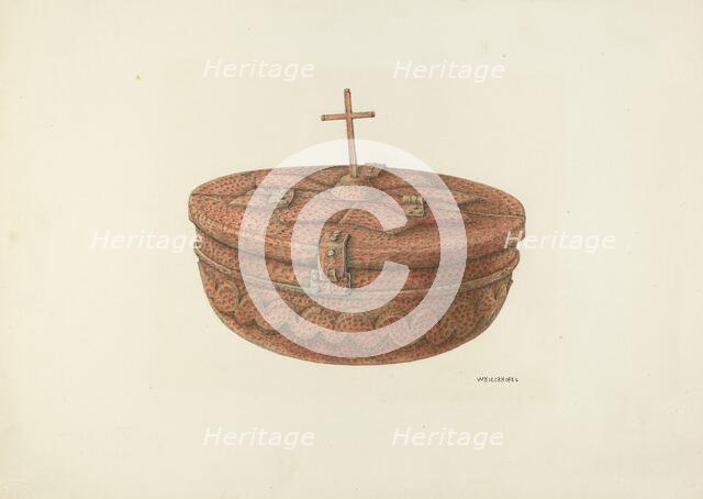 Baptismal Font, c. 1941. Creator: William Kieckhofel.