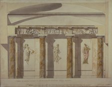 Design for the Large Cabinet in the Pavlovsk Palace, Early 1780s. Artist: Cameron, Charles (ca. 1730/40-1812)