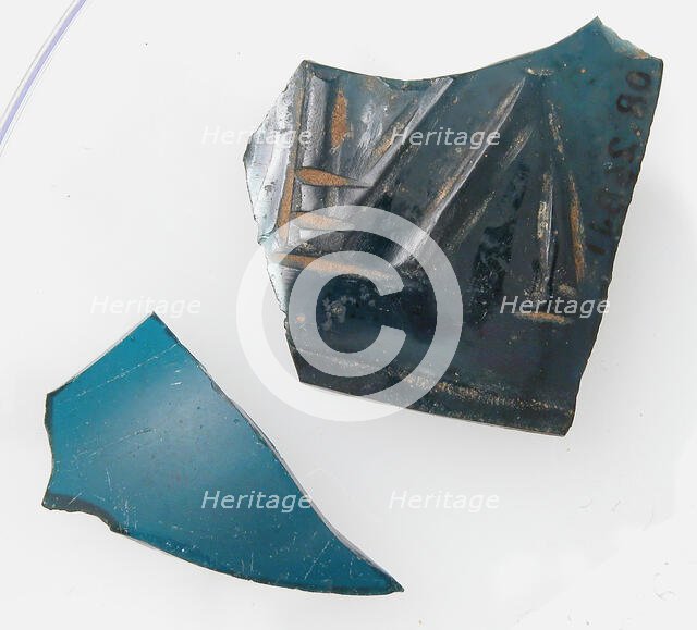 Glass Fragments, Coptic, 4th-early 5th century. Creator: Unknown.