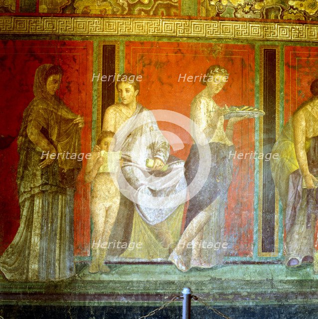 Fresco from the Villa of the Mysteries, Pompeii, Italy, c1st century BC-1st century AD. Artist: Unknown