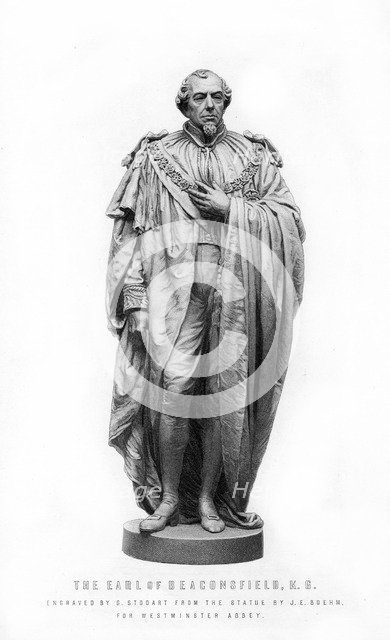 Benjamin Disraeli, 1st Earl of Beaconsfield, English statesman and literary figure, 1881.Artist: George J Stodart