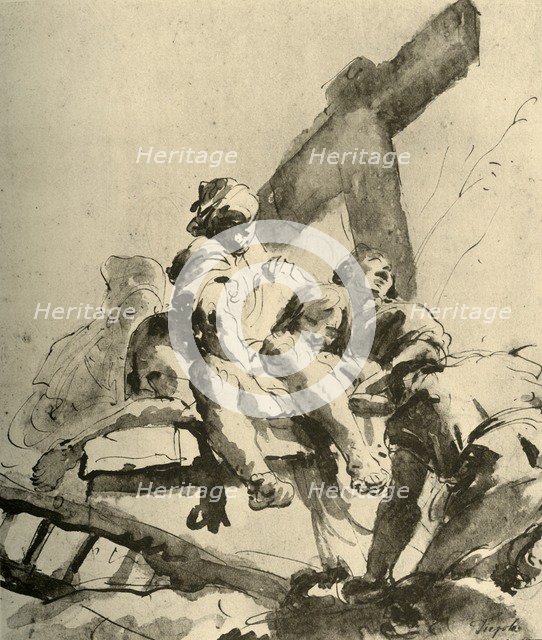 'Descent from the Cross', mid 18th century, (1928). Artist: Giovanni Battista Tiepolo.