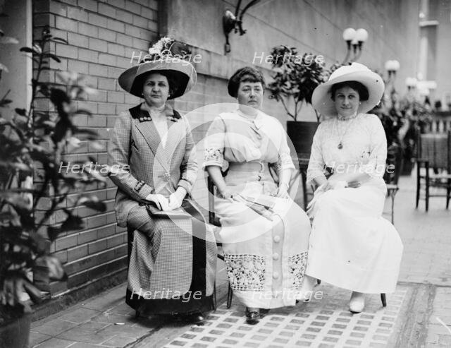 Mrs. Robert Crain, Mrs. Norman E. Mack, Mrs. Tom Taggart, 1912. Creator: Bain News Service.