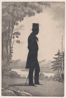 Silhouette of Edward Worth of Saco, Maine, 1828-83. Creator: William Henry Brown.