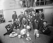 U.S.S. Oregon, berth deck cooks, between 1896 and 1901. Creator: Unknown.