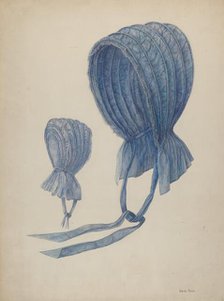 Bonnet, c. 1942. Creator: Stella Mosher.