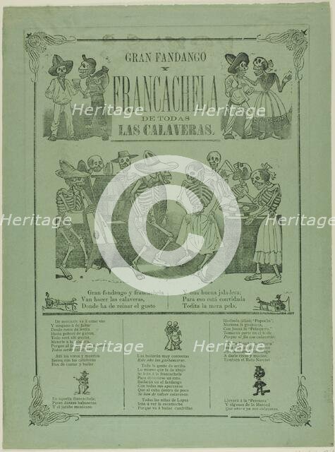 Grand Dance and Wild Party of All the Calaveras, n.d. Creator: José Guadalupe Posada.
