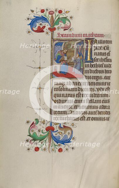 Saint Matthew; Book of Hours, about 1450-1455. Creator: Master of the Lee Hours.
