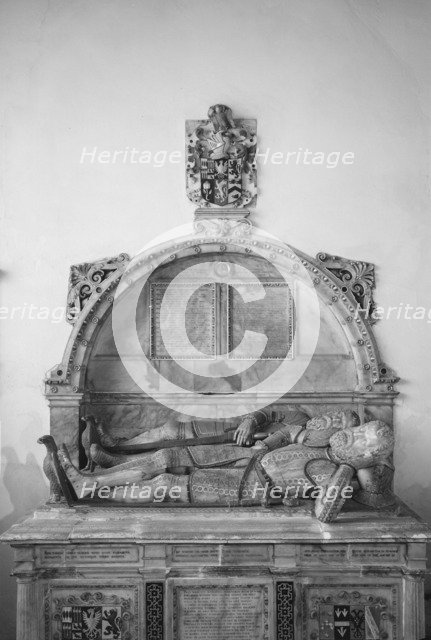 Monument in All Saints' church, Bisham, Berkshire, 1964. Artist: Laurence Goldman