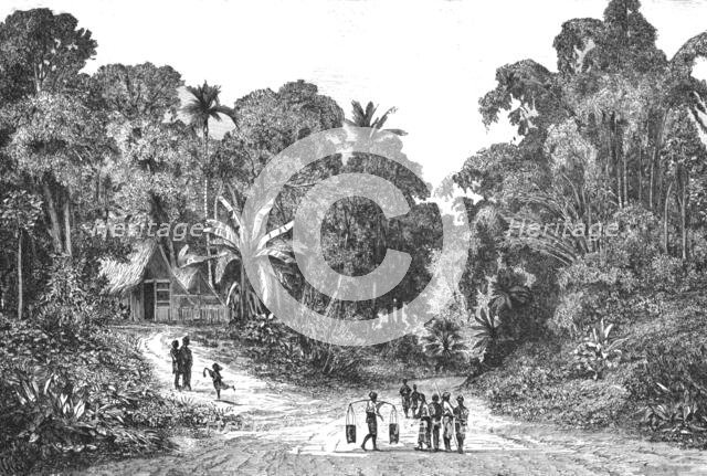 ''View in the suburbs of Batavia; from Sydney to Singapore', 1875. Creator: Unknown.